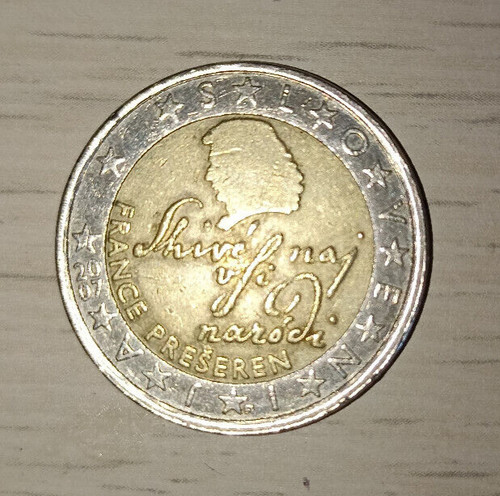 Moneta euro slovenia - moneta,