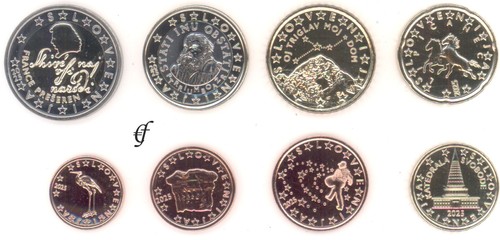 Slovenia tutte monete - le, 8