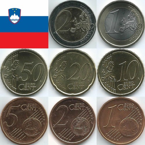Monete euro slovenia dal - monete, 2007